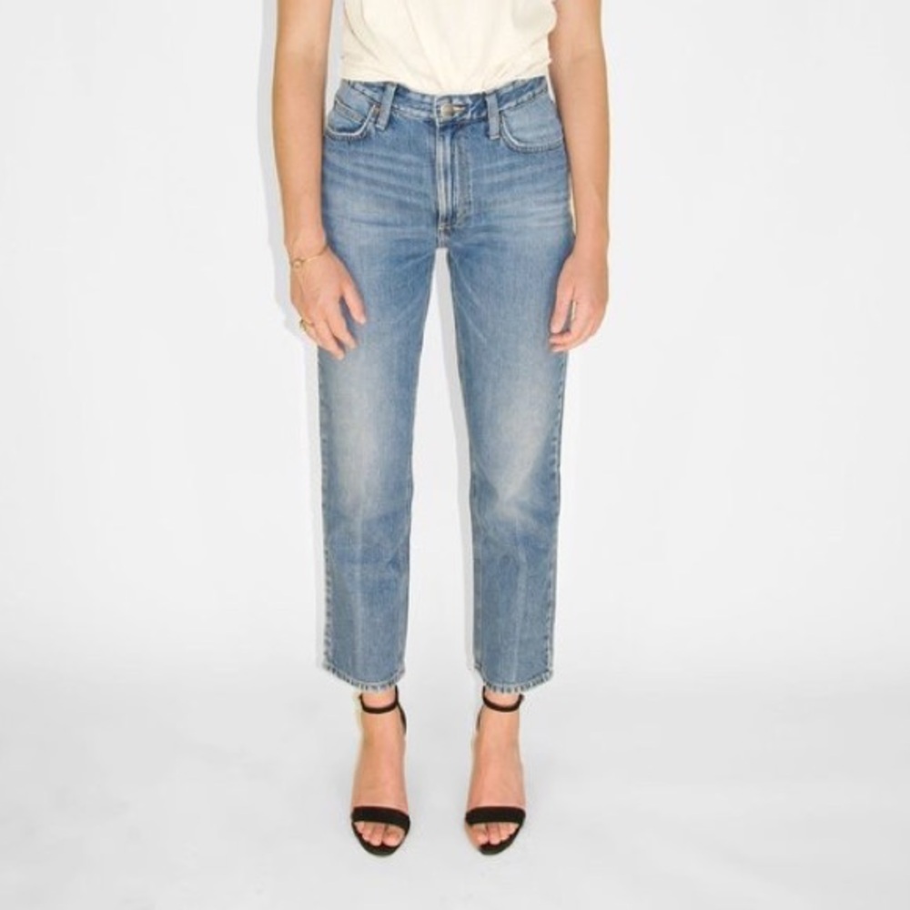 Lee Vintage Modern High Rise Straight Leg Ankle Jeans - Picture 4 of 8